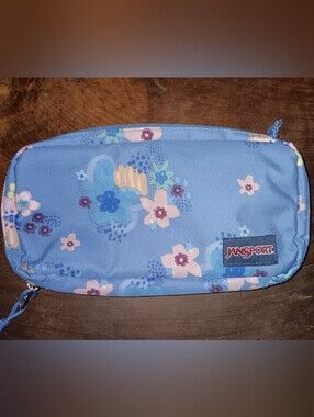 Jansport Blue Floral Pouch
